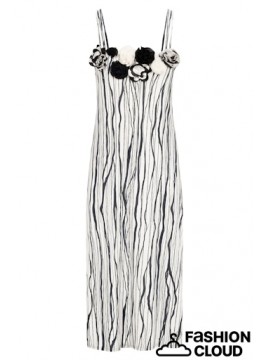 Louis Feraud Stripe Black Nightdress